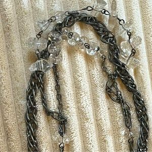 Longline Chunky Necklace with Acrylic